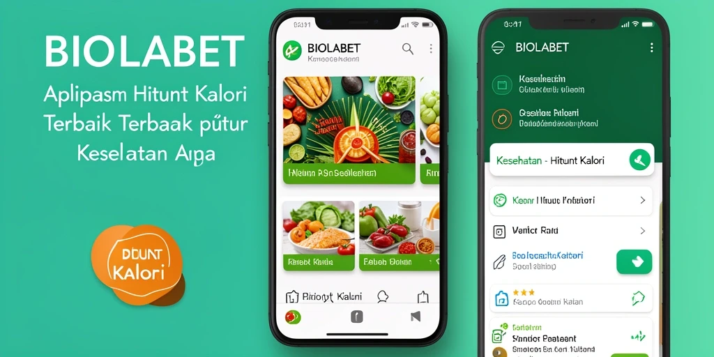 Antarmuka BIOLABET dengan fitur Hitung Kalori yang mudah digunakan.