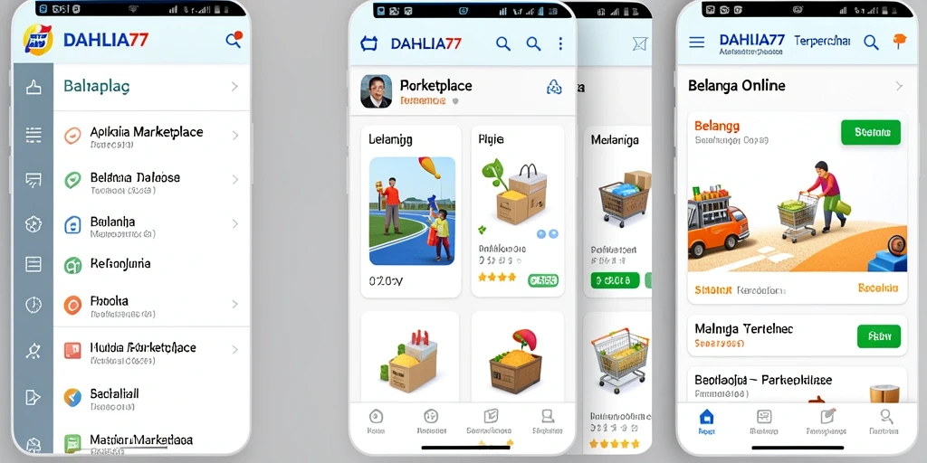 Antarmuka pengguna DAHLIA77 yang menarik dan fungsional untuk berbelanja online.