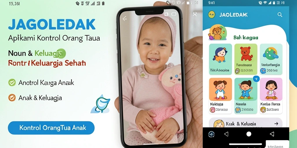 Antarmuka JAGOLEDAK yang ramah anak dan informatif.