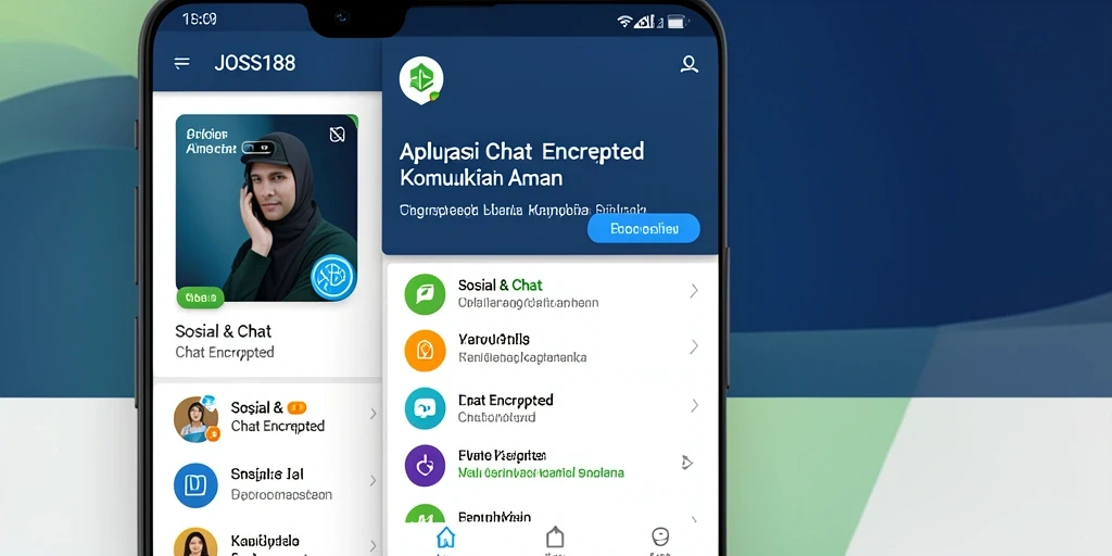 Antarmuka JOSS188 yang sederhana dan fungsional untuk Chat Encrypted.