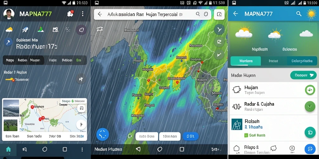 Antarmuka MAPNA777 yang menampilkan peta radar hujan secara real-time.