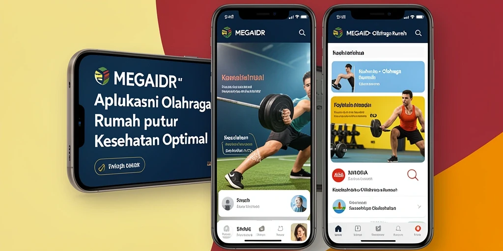 Antarmuka pengguna MEGAIDR untuk olahraga rumah yang mudah dan intuitif.